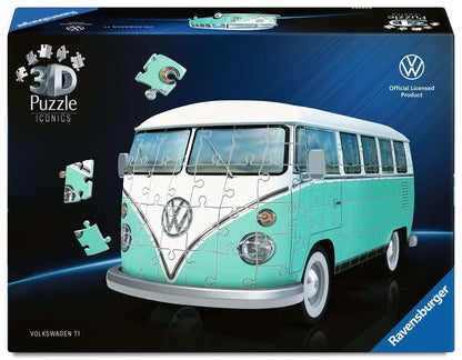 3D Puzzle Iconics: Volkswagen T1: Eine wahre Ikone im 3D Puzzle Modellformat