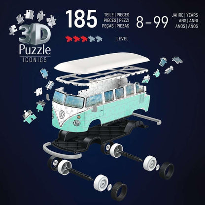 3D Puzzle Iconics: Volkswagen T1: Eine wahre Ikone im 3D Puzzle Modellformat