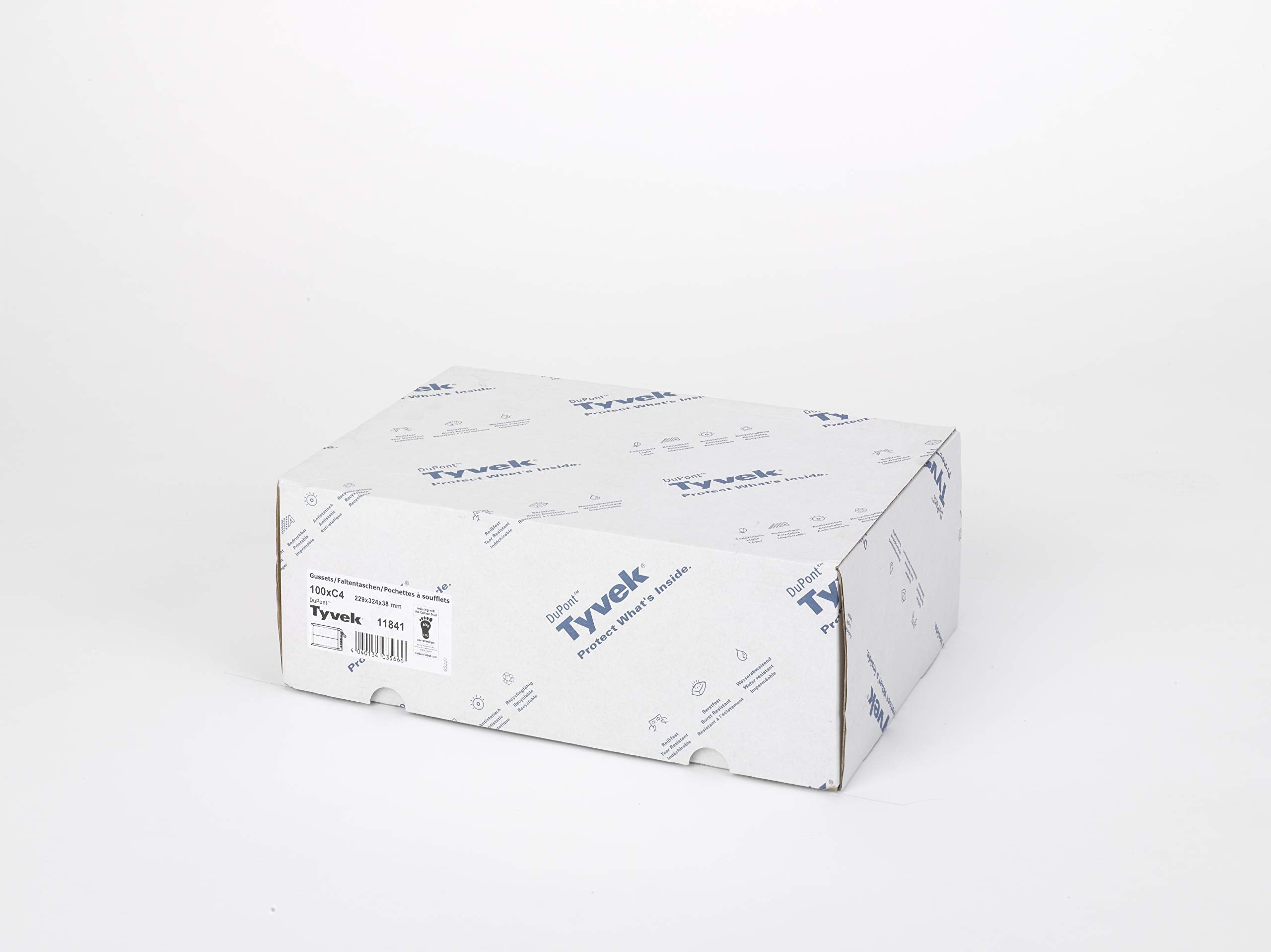 Tyvek Gusseted Envelopes Extra Capacity Strong C4 H324xW229xD38mm White Ref R4120