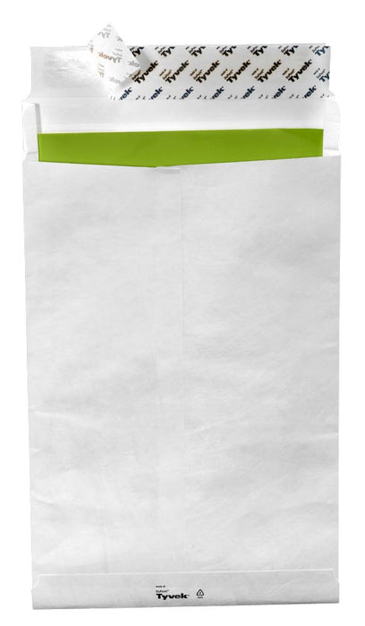 Tyvek Gusseted Envelopes Extra Capacity Strong C4 H324xW229xD38mm White Ref R4120