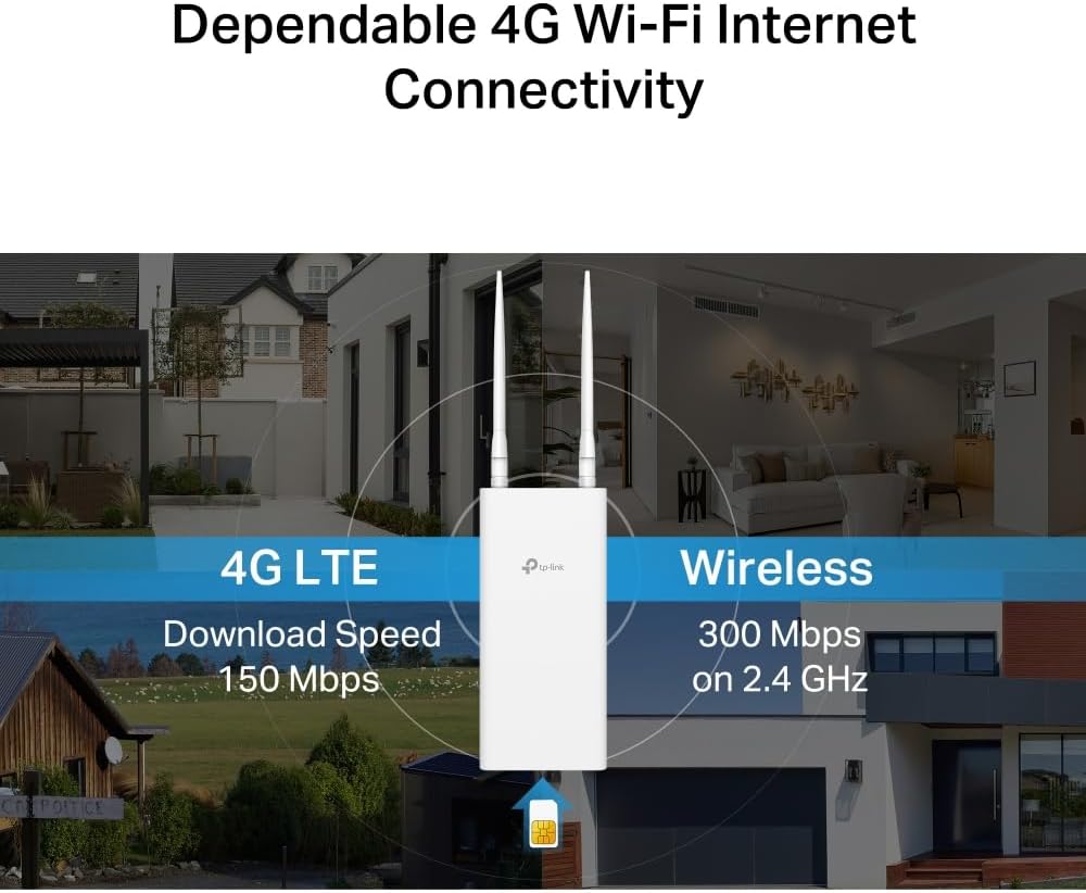 WRL 3G/4G ROUTER 300MBPS/TL-MR100-OUTDOOR TP-LINK