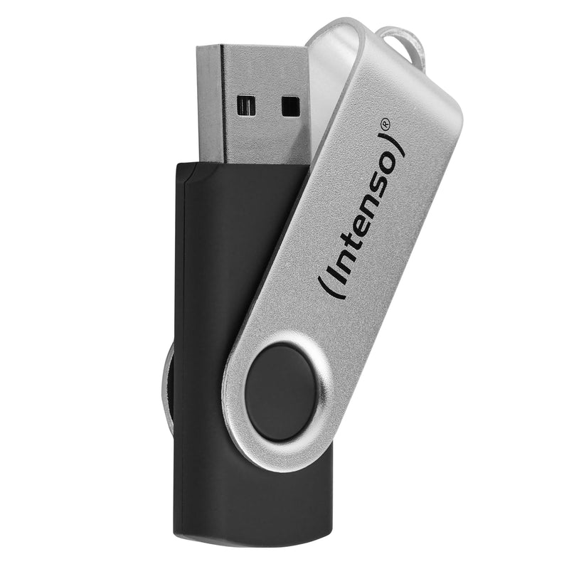 Intenso Office Line USB Stick da 128 GB, Super Speed USB-A 3.2, fino a 70 MB/s, robusto alloggiamento in metallo, argento e nero: Amazon.de: computer e accessori