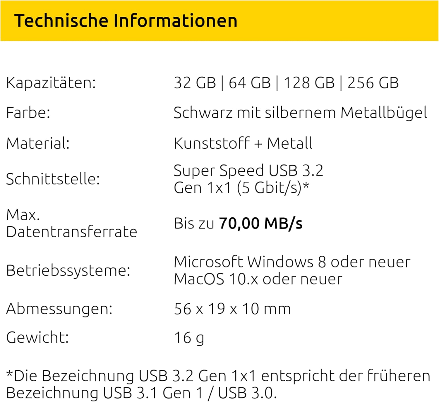 Intenso Office Line USB Stick da 128 GB, Super Speed USB-A 3.2, fino a 70 MB/s, robusto alloggiamento in metallo, argento e nero: Amazon.de: computer e accessori