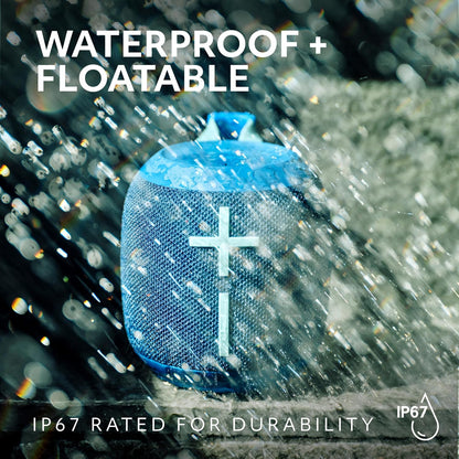 Ultimate Ears Wonderboom 4 Portable Waterproof Bluetooth Speaker With Big Bass and 360-Degree Sound, Dustproof Floating Speaker With 40 m (131ft) Range - Black