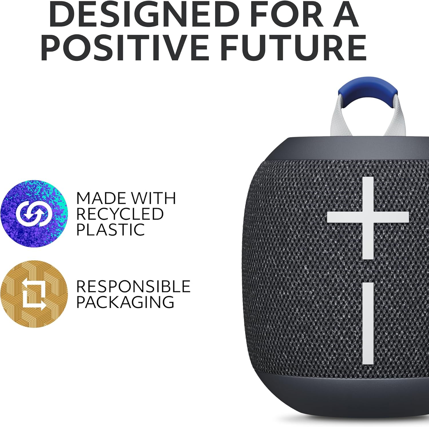Ultimate Ears Wonderboom 4 Portable Waterproof Bluetooth Speaker With Big Bass and 360-Degree Sound, Dustproof Floating Speaker With 40 m (131ft) Range - Black