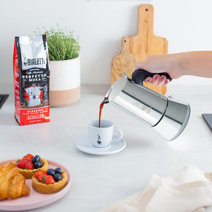 Bialetti New Venus Italian Coffee Maker (Induction), Stainless Steel, Silver