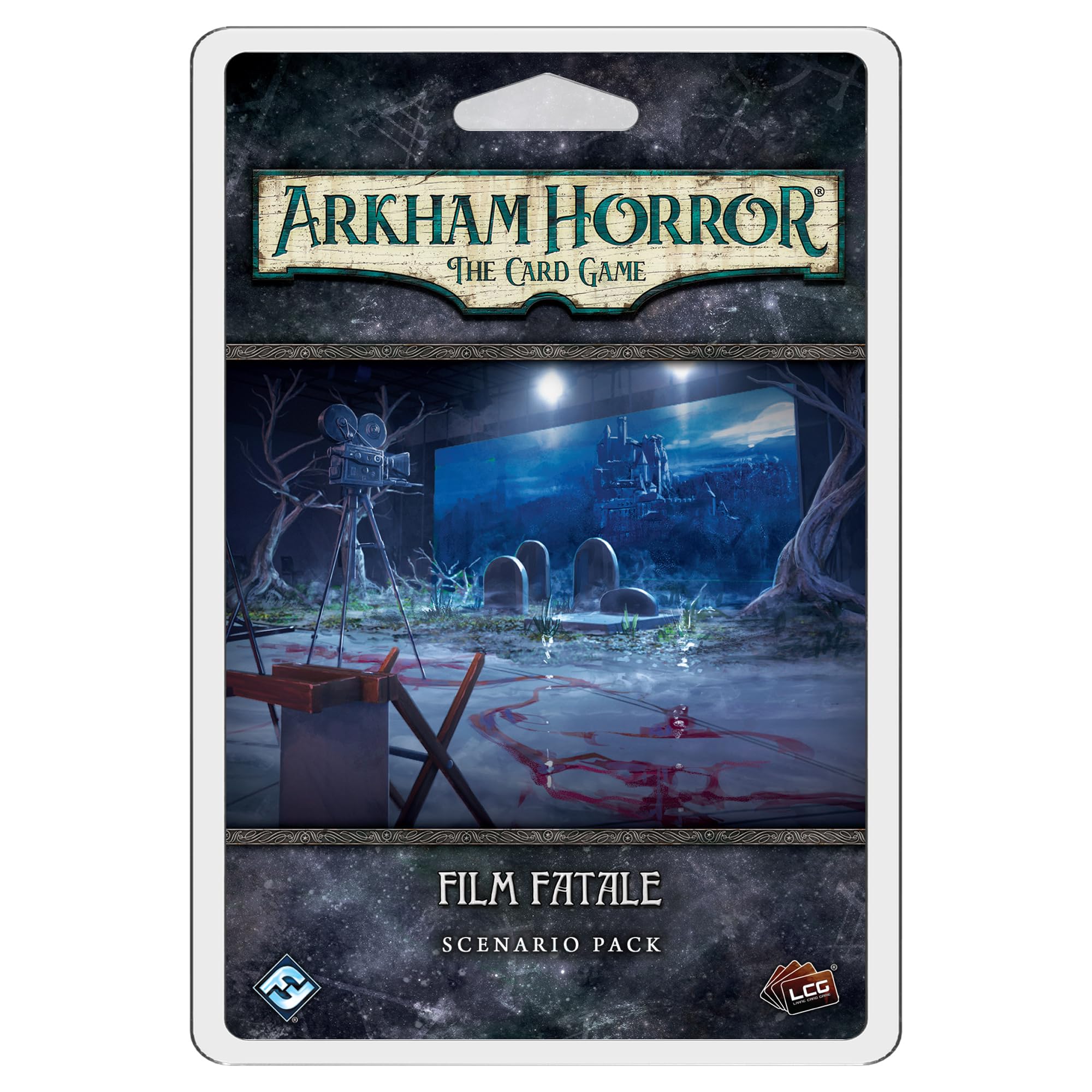 Arkham Horror The Card Game Film Fatale Scenario Pack - Explore Bizarre Film Sets, Cooperative LCG, Ages 14+, 1-4 Players, 1-2 Hr Playtime, Made by Fantasy Flight Games
