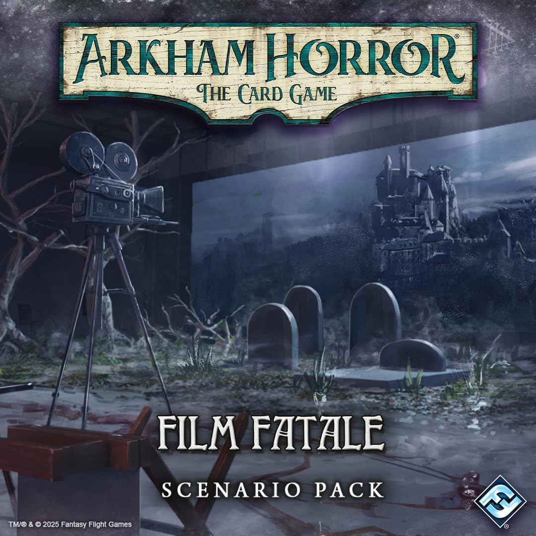 Arkham Horror The Card Game Film Fatale Scenario Pack - Explore Bizarre Film Sets, Cooperative LCG, Ages 14+, 1-4 Players, 1-2 Hr Playtime, Made by Fantasy Flight Games