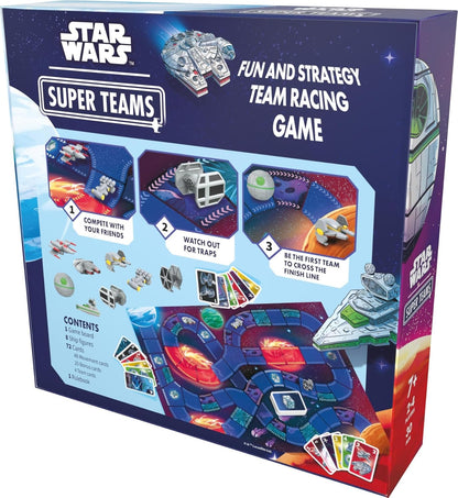 Asmodee | Star Wars: Super Teams | Racing Board Game | Ages 7+ | 2-4 Players | 30 Minutes Playing Time