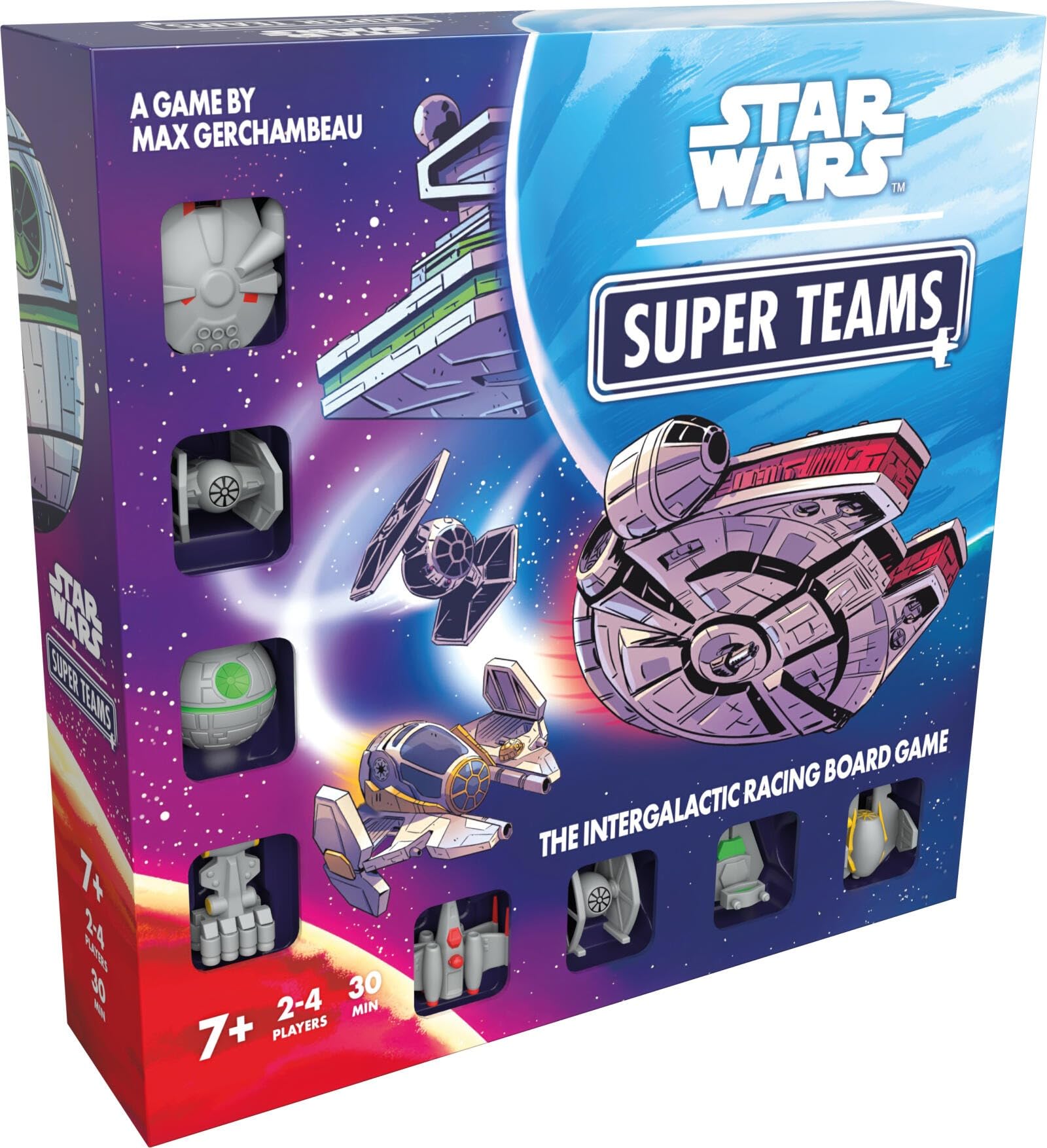 Asmodee | Star Wars: Super Teams | Racing Board Game | Ages 7+ | 2-4 Players | 30 Minutes Playing Time