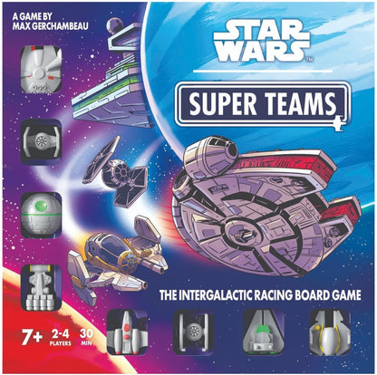 Asmodee | Star Wars: Super Teams | Racing Board Game | Ages 7+ | 2-4 Players | 30 Minutes Playing Time