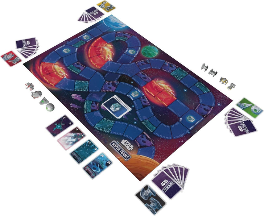 Asmodee | Star Wars: Super Teams | Racing Board Game | Ages 7+ | 2-4 Players | 30 Minutes Playing Time