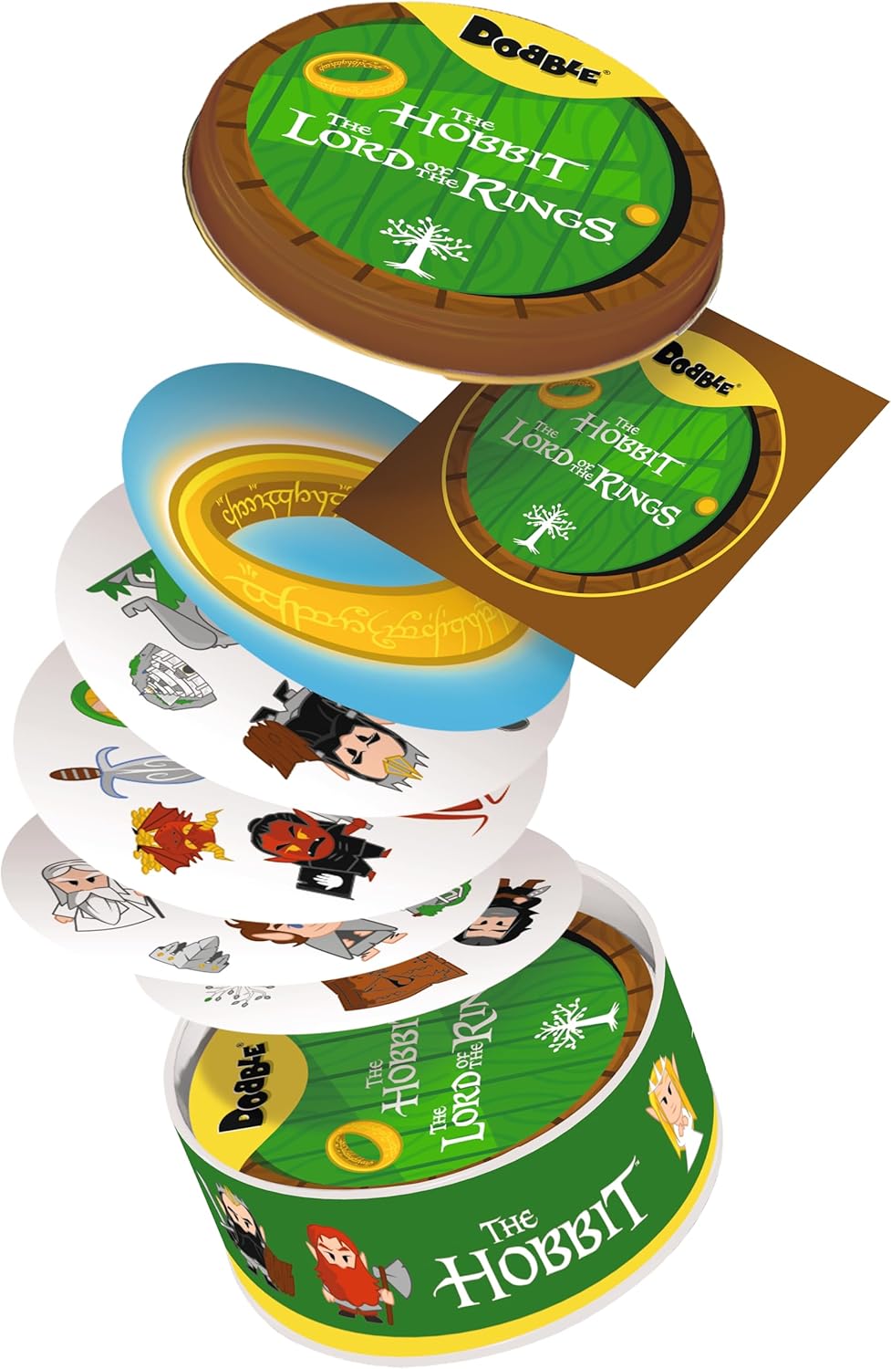 Asmodee | Dobble Lord of the Rings - Quest For The One Ring | Family Card Game | Ages 6+ | 2-8 Players | 15 Minutes Playing Time