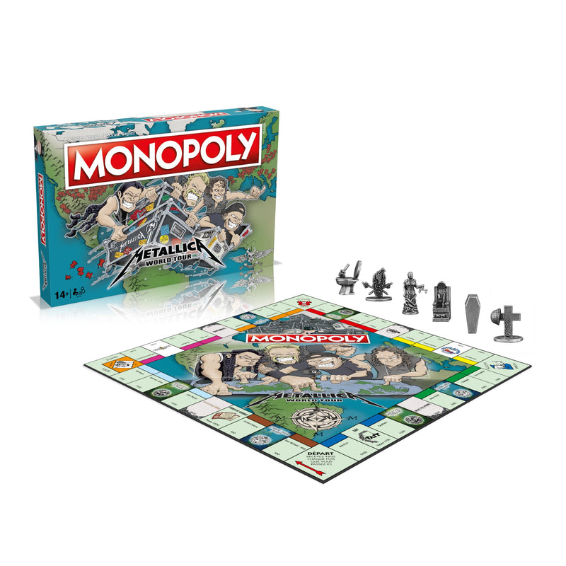 Winning Moves Monopoly Metalica - Board Game - Board Game - 2 to 6 Players - French Version