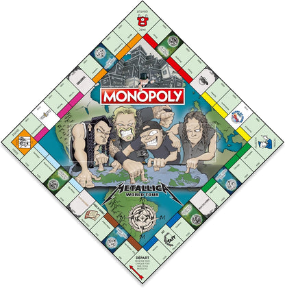 Winning Moves Monopoly Metalica - Board Game - Board Game - 2 to 6 Players - French Version