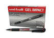 Uni-Ball UM-153S Signo Impact Gel Pens, Red Gel, 1mm Rubber Nib (Pack of 12
