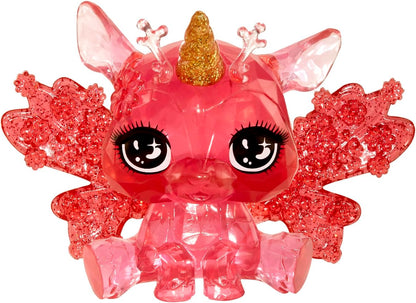 Rainbow High Littles Rainbow Fantasy Fairies & Pet - Apple, Red - 14cm Posable Small Doll & Fantasy Deer Pet with Interchangeable Fairy Wings, Cute Present for Children 4+