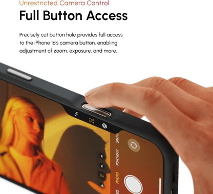 ShiftCam iPhone 16 Camera Case | Built-in Lens Mount | Magnetic-Case | Shoot Stunning Photos Instantly (Dark Grey, iPhone 16 Pro Max)