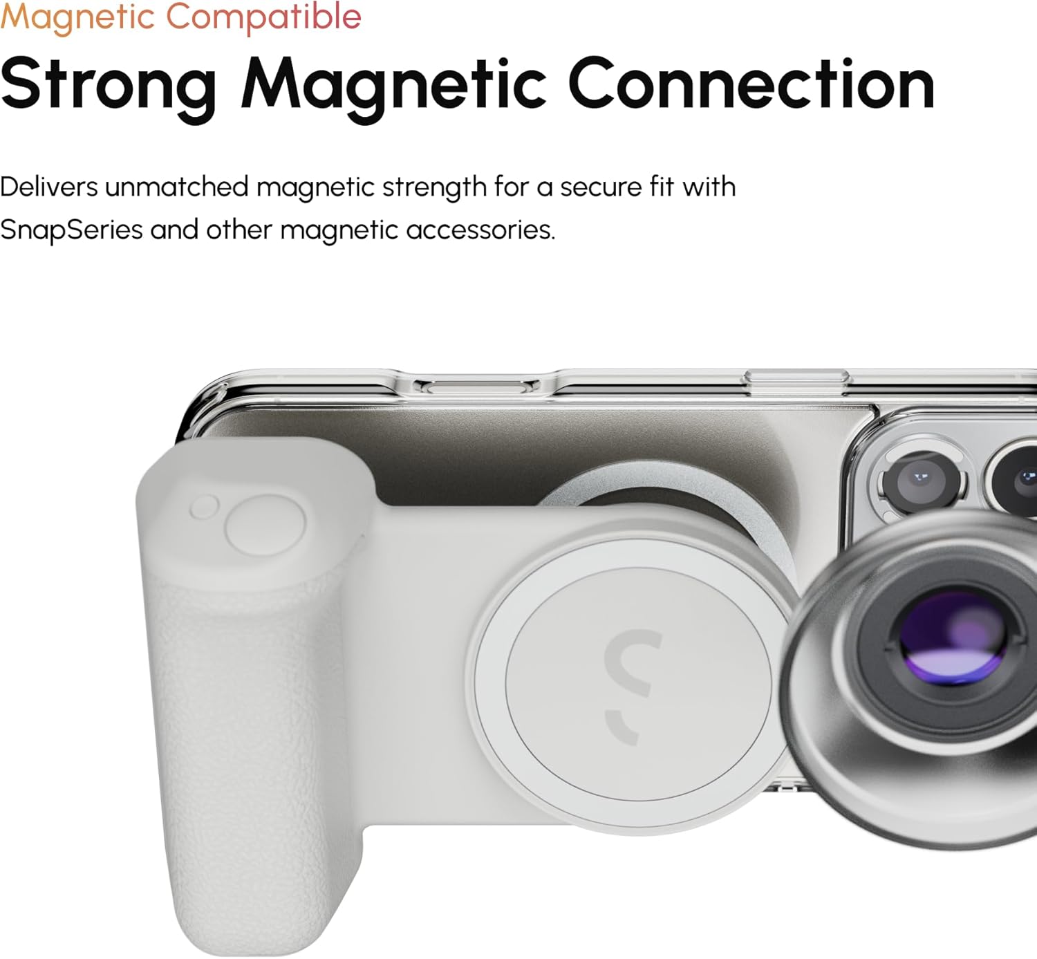 ShiftCam iPhone 16 Camera Case | Built-in Lens Mount | Magnetic-Case | Shoot Stunning Photos Instantly (Dark Grey, iPhone 16 Pro Max)