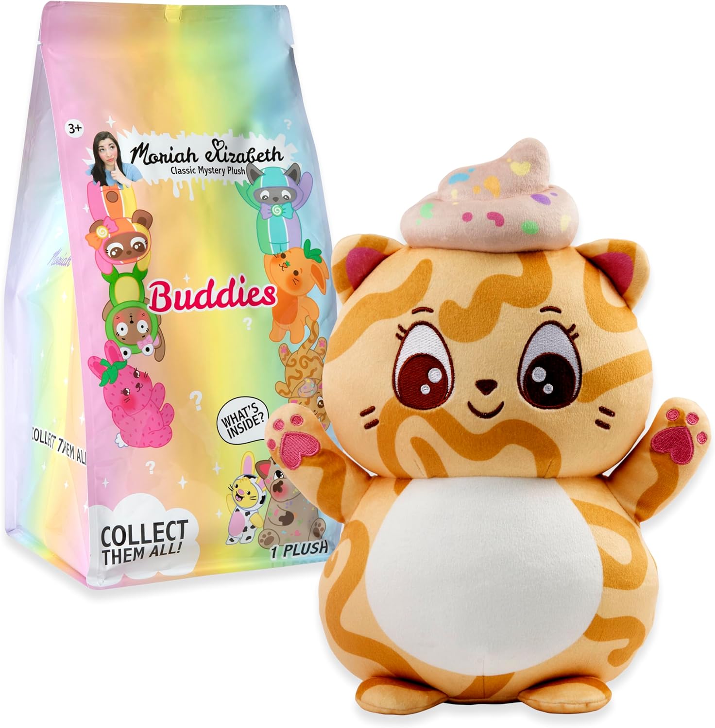 Moriah Elizabeth 11” Mystery Plush – Series 2 - Buddies; Blind Box, 1 of 8 Possible, Official Merch