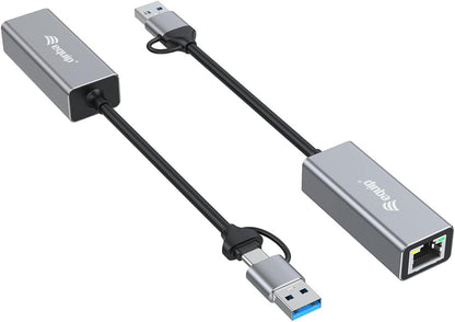 Equip 133495 USB-C to 2.5 Gigabit Ethernet Network Adapter (USB-C+A