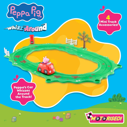 Peppa Pig Whizz Around Peppa’s Little Red Car Set, Motorised Vehicles, Track Toys, Pre-school Toys
