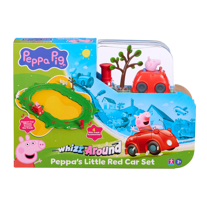 Peppa Pig Whizz Around Peppa’s Little Red Car Set, Motorised Vehicles, Track Toys, Pre-school Toys