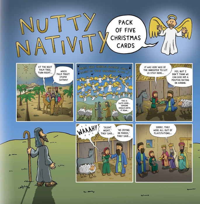 Nutty Nativity Christmas Cards (pack of 5