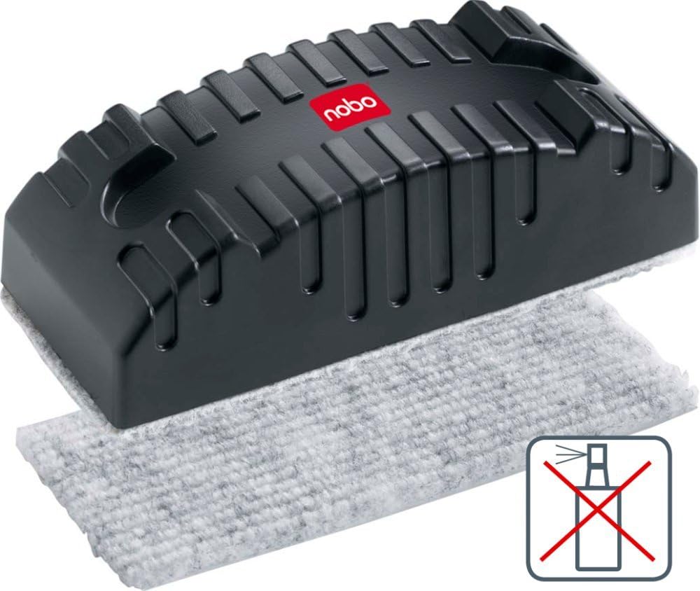 Nobo 34533421 Magnetic Whiteboard Eraser - Black
