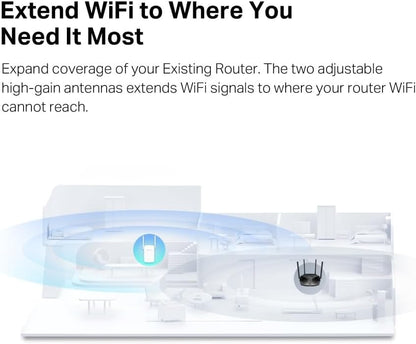 MERCUSYS ME60X WiFi 6 AX1500Mbps Extender and Internet Booster, Gigabit Ethernet Port, TP-Link WiFi Extender, WiFi Booster Range Extender, EasyMesh, Access Point, Repeater, Easy Setup, New Version