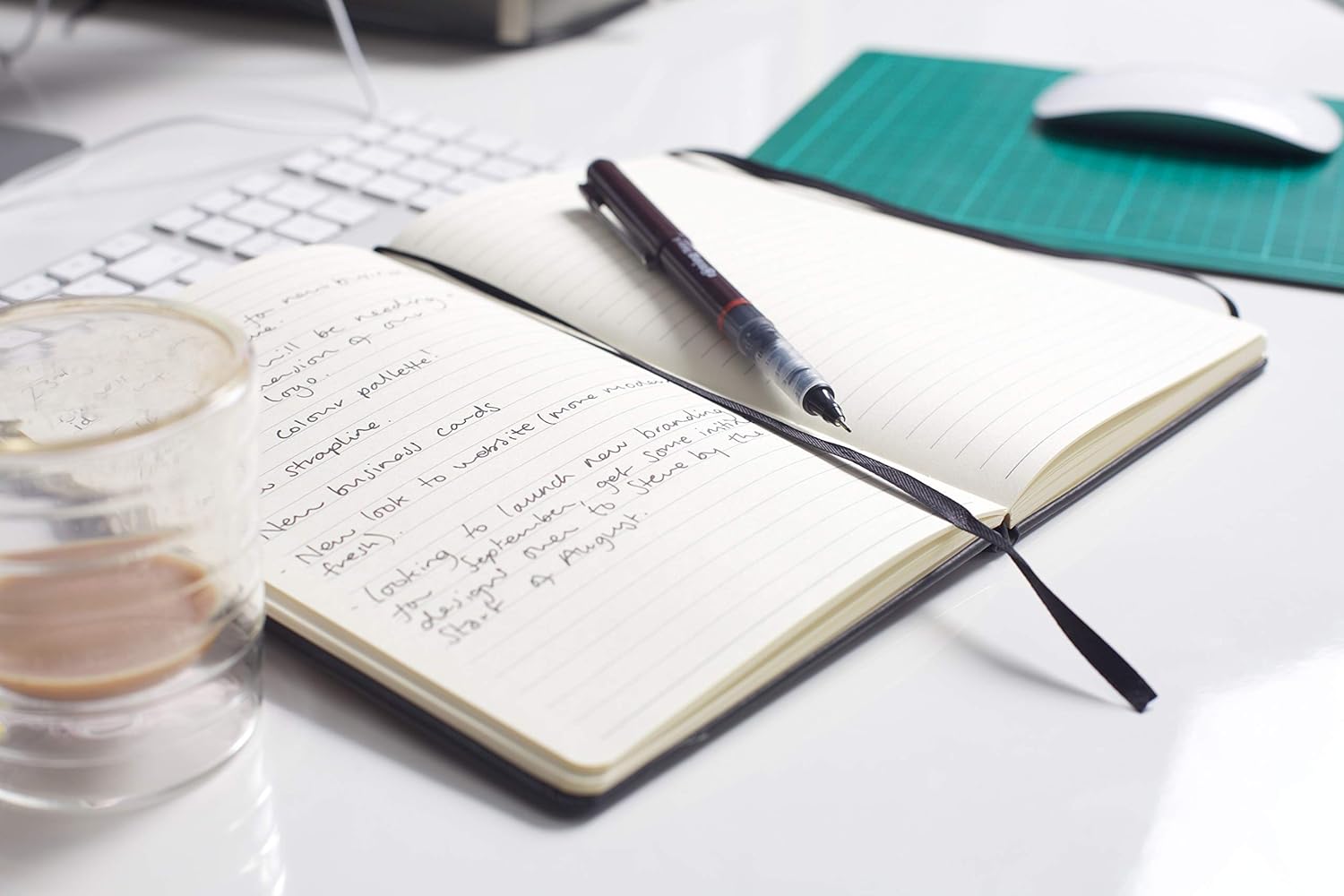 Silvine A5 Executive Soft Feel Notebook Black. 160 Pages (80 Sheets) Ruled 7mm feint. Ref 197BK (148 x 212mm), 391133