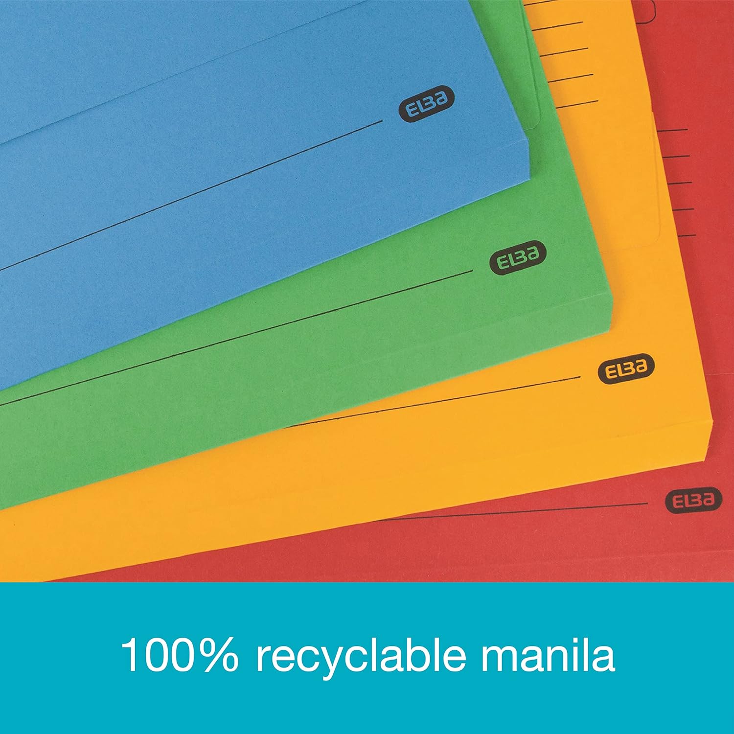 Elba, Document Wallets, Foolscap, Assorted, 25 Folders