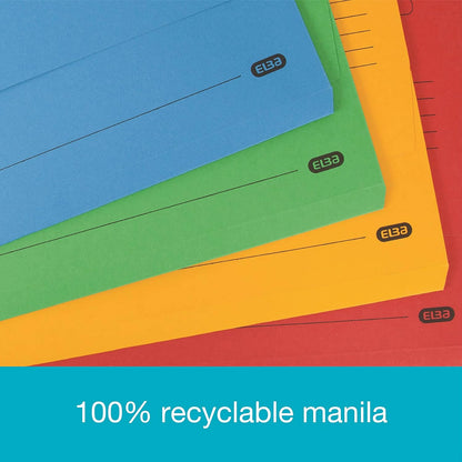 Elba, Document Wallets, Foolscap, Assorted, 25 Folders