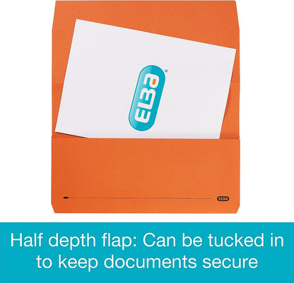 Elba, Document Wallets, Foolscap, Assorted, 25 Folders
