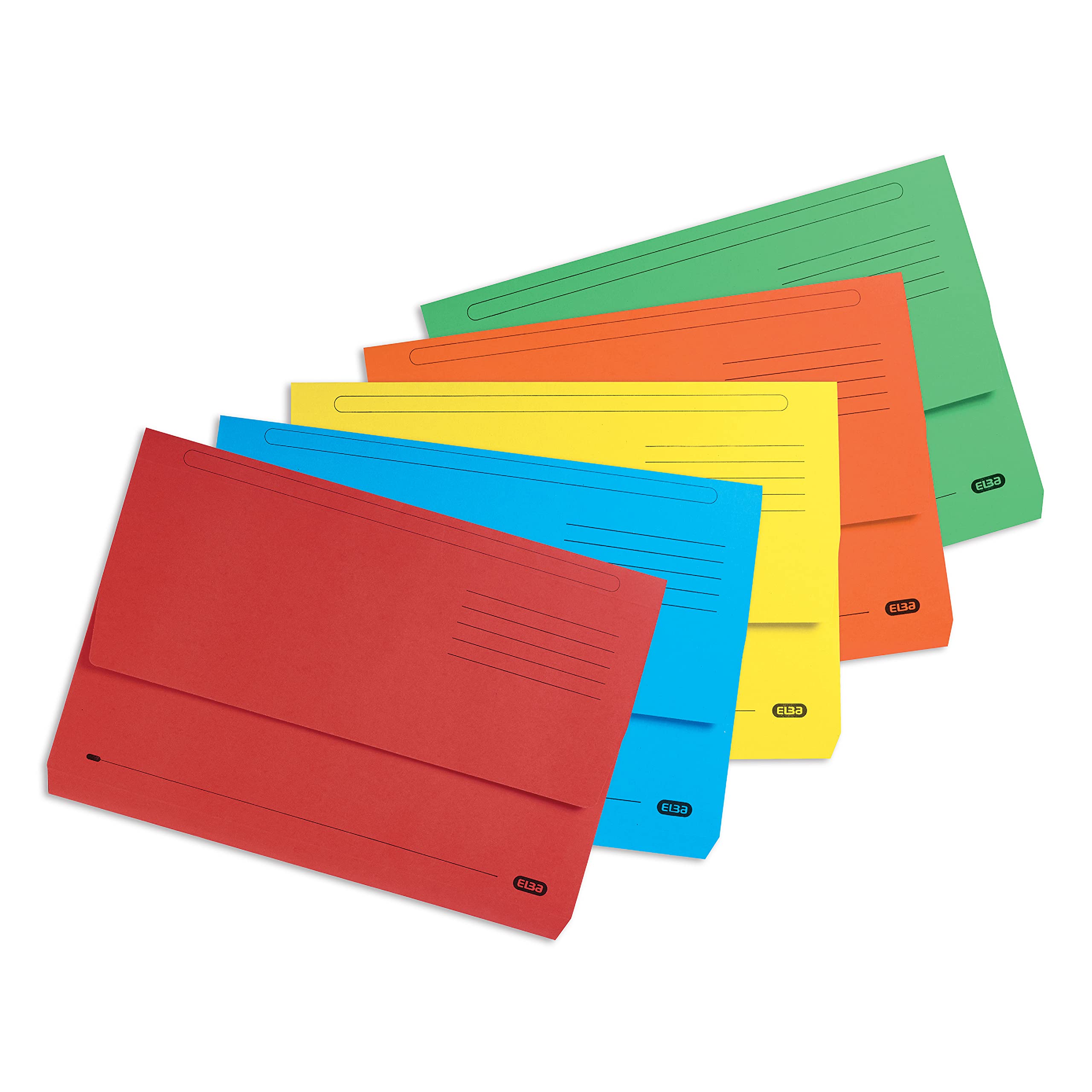 Elba, Document Wallets, Foolscap, Assorted, 25 Folders