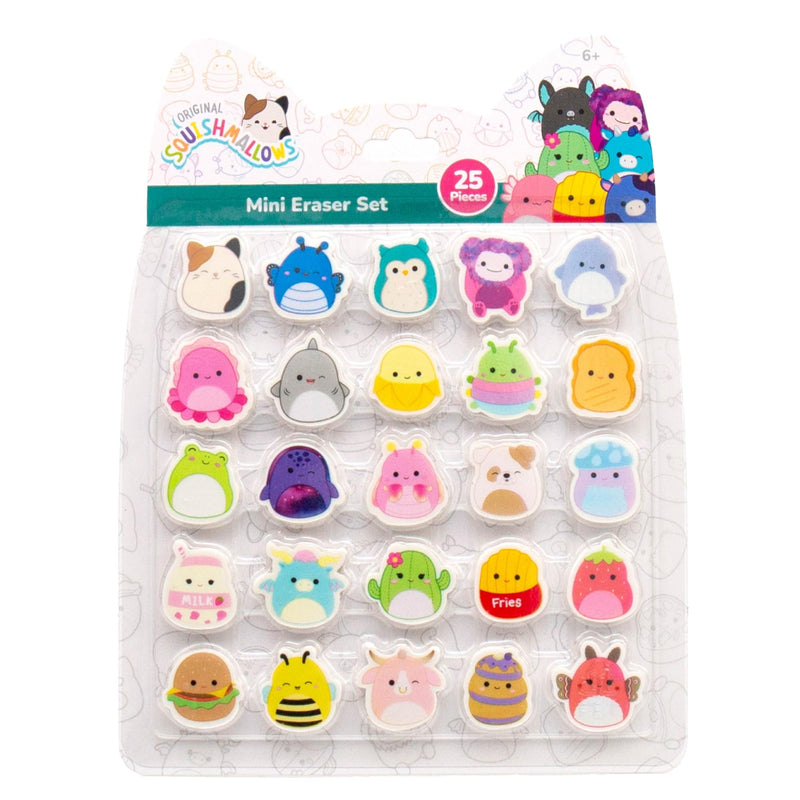 Squishmallows Original Mini Eraser Set, 25 Small Erasers, Cute School Supplies, Cute Stationery, Funny Office Supplies, Kids Diary Accessories, Sketch Journal, Stationery