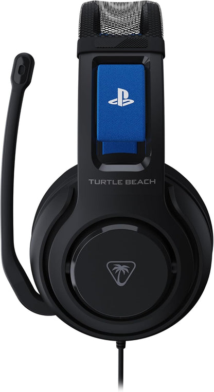 Turtle Beach Atlas 200 Black Wired Gaming Headset for PS5 and PS4 - officially licensed for PlayStation