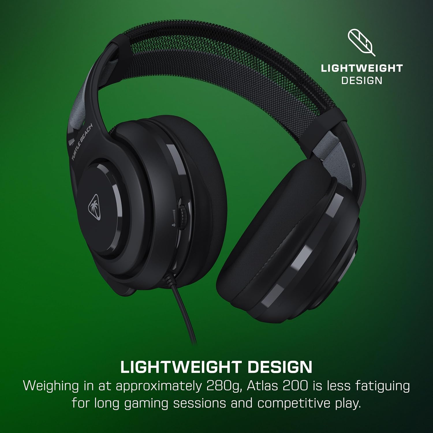 Turtle Beach Atlas 200 Multiplatform Gaming Headset for Gaming Consoles, PC and Mobile with 3.5mm Connection