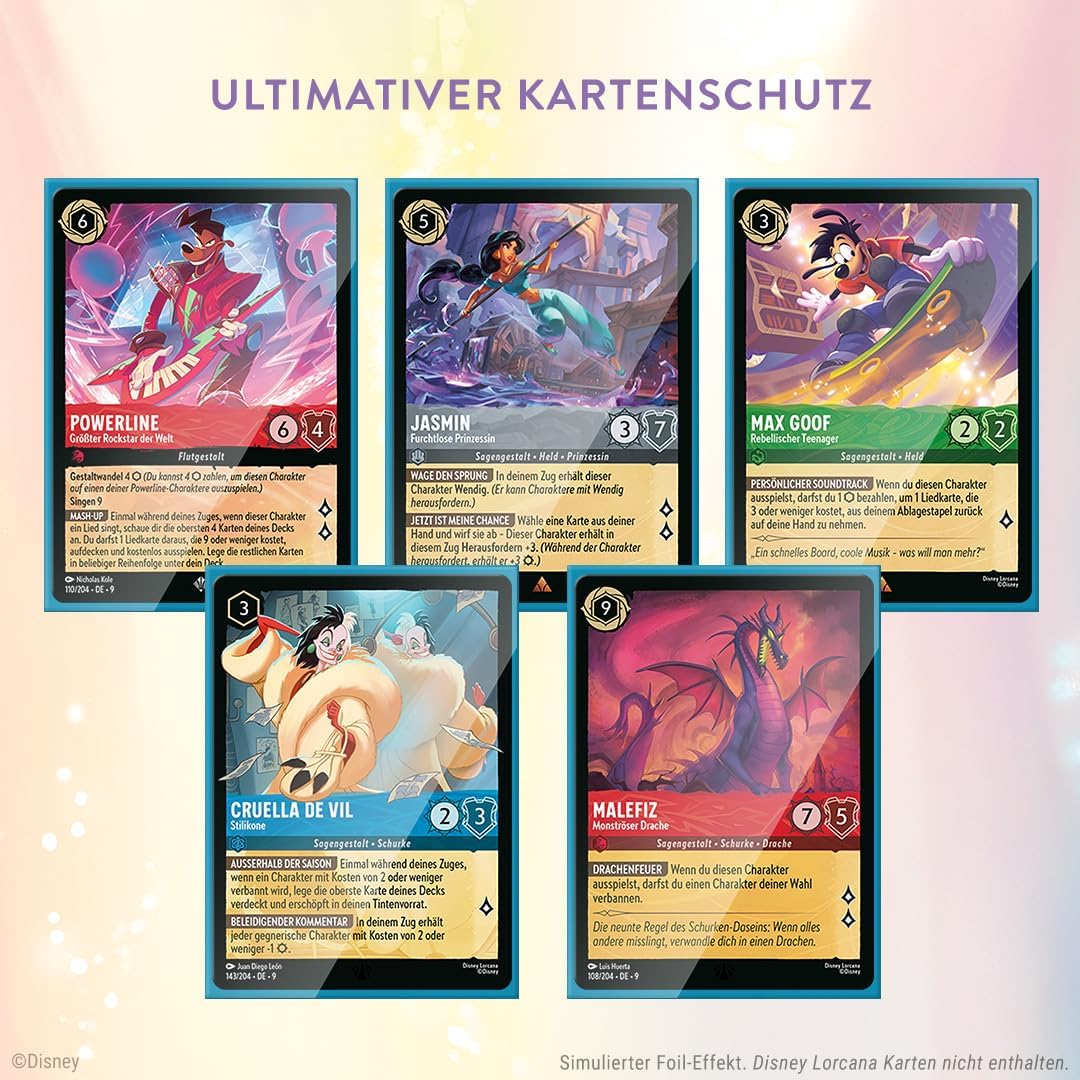 Disney Lorcana Trading Card Game: Mythen - Kartenhüllen Mulan