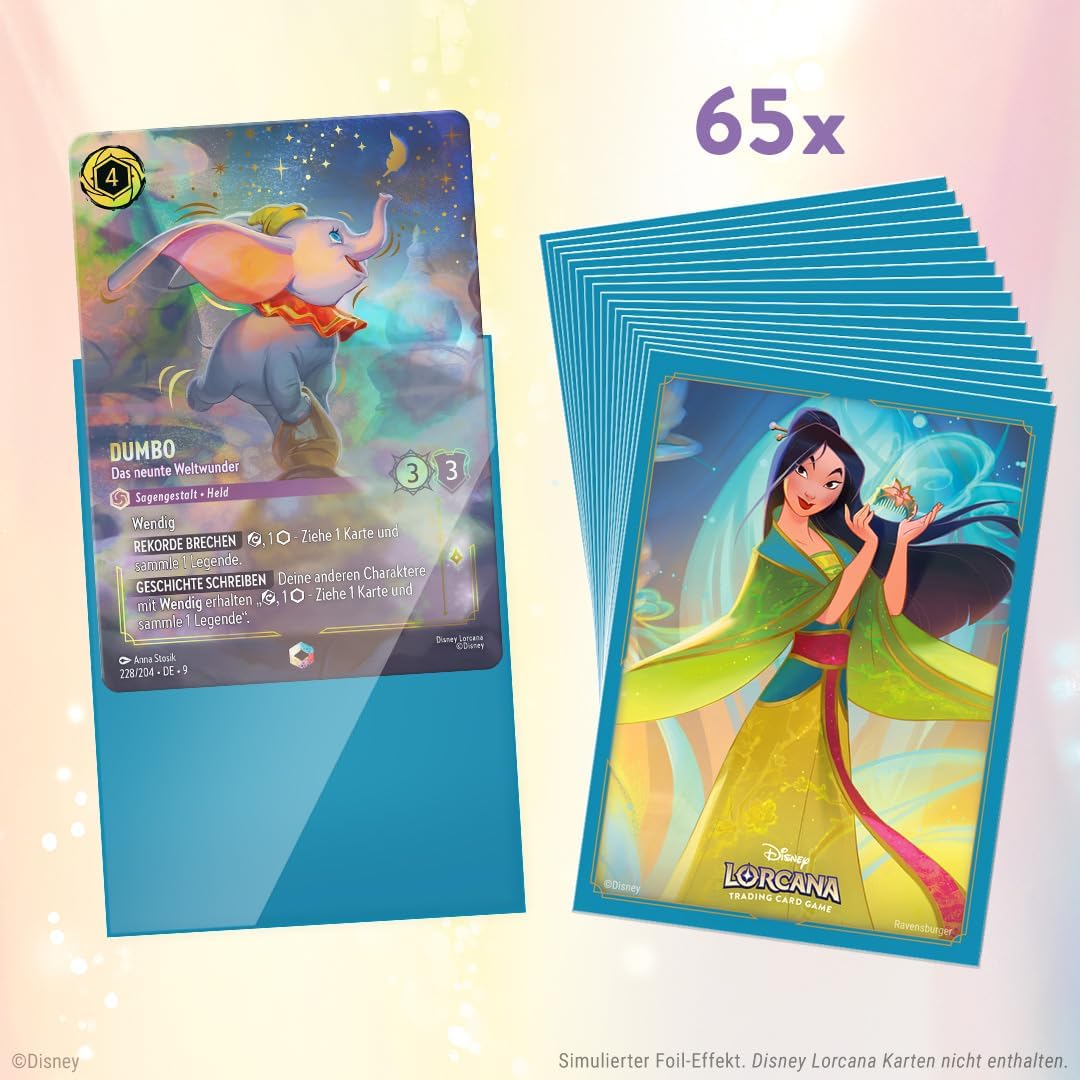 Disney Lorcana Trading Card Game: Mythen - Kartenhüllen Mulan