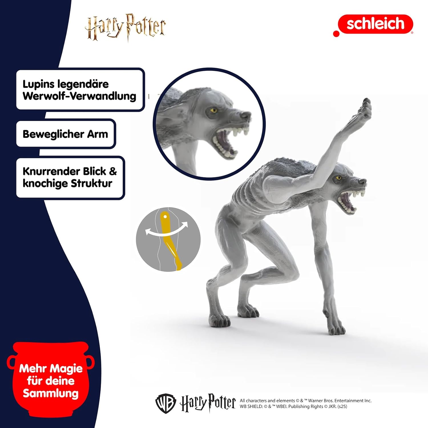 schleich Harry Potter | Werwolf vs. Animagus 14906 | Werwolf mit beweglichen Armen | als Deko oder Sammelfiguren | tolles Geschenk für Kinder & Sammler | Spielfigur ab 6 Jahren | Set aus 2 Teilen