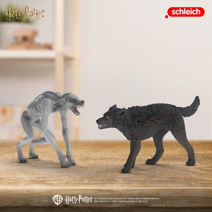 schleich Harry Potter | Werwolf vs. Animagus 14906 | Werwolf mit beweglichen Armen | als Deko oder Sammelfiguren | tolles Geschenk für Kinder & Sammler | Spielfigur ab 6 Jahren | Set aus 2 Teilen