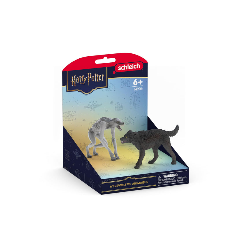 schleich Harry Potter | Werwolf vs. Animagus 14906 | Werwolf mit beweglichen Armen | als Deko oder Sammelfiguren | tolles Geschenk für Kinder & Sammler | Spielfigur ab 6 Jahren | Set aus 2 Teilen