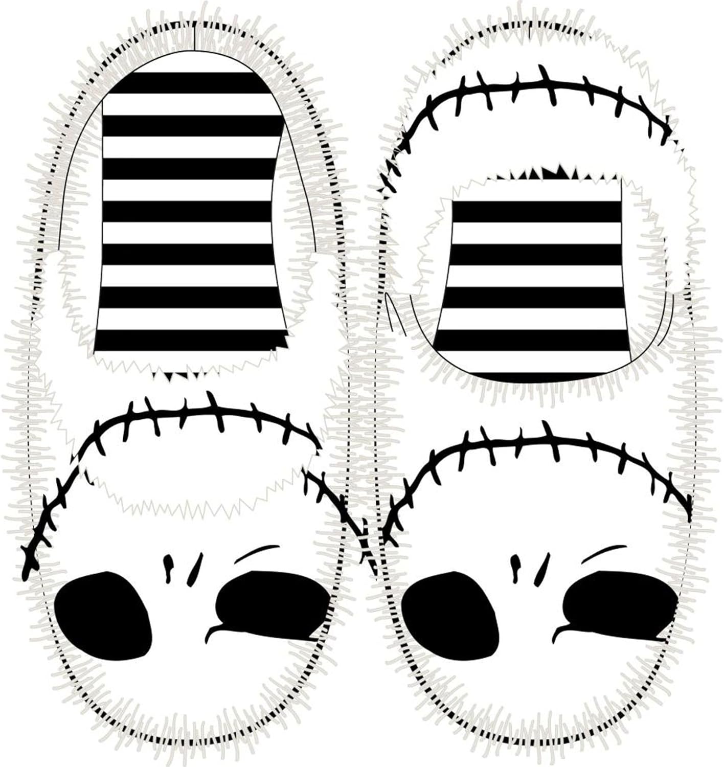 CERDÁ LIFE'S LITTLE MOMENTS Zapatillas De Casa Nightmare Before Christmas Licencia Oficial | Pantuflas Cómodas, Suaves Y Antideslizantes Hausschuh