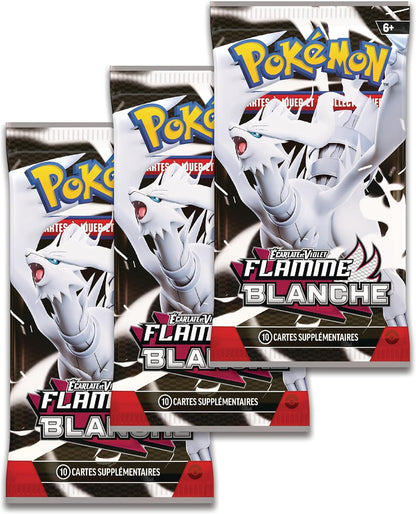 Pokémon TCG: Scarlet & Purple Readjustable Sticker Collection - White Flame - Sidérella (1 Shiny Promo Card and 3 Boosters