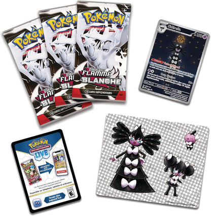 Pokémon TCG: Scarlet & Purple Readjustable Sticker Collection - White Flame - Sidérella (1 Shiny Promo Card and 3 Boosters