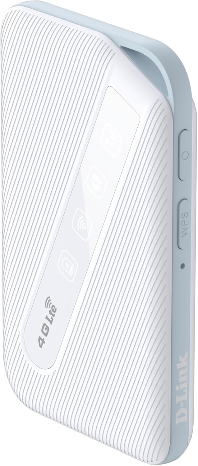 D-Link DWR-932W 4G LTE AX300 Wi-Fi 6 Mobile Hotspot, Portable Travel MiFI Router With SIM Slot, 3000 mAh Battery Powered, Lasts Up To 16 Hours, Up to 150 Mbps Download, Unlocked for All Networks