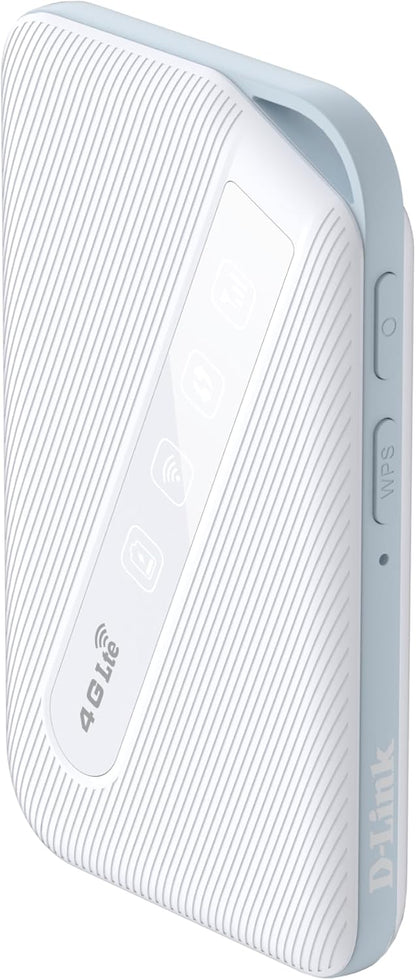 D-Link DWR-932W 4G LTE AX300 Wi-Fi 6 Mobile Hotspot, Portable Travel MiFI Router With SIM Slot, 3000 mAh Battery Powered, Lasts Up To 16 Hours, Up to 150 Mbps Download, Unlocked for All Networks
