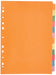 5 Star 330925 Office Subject Dividers Multipunched Manilla Card 12-Part A4 Assorted -Pink