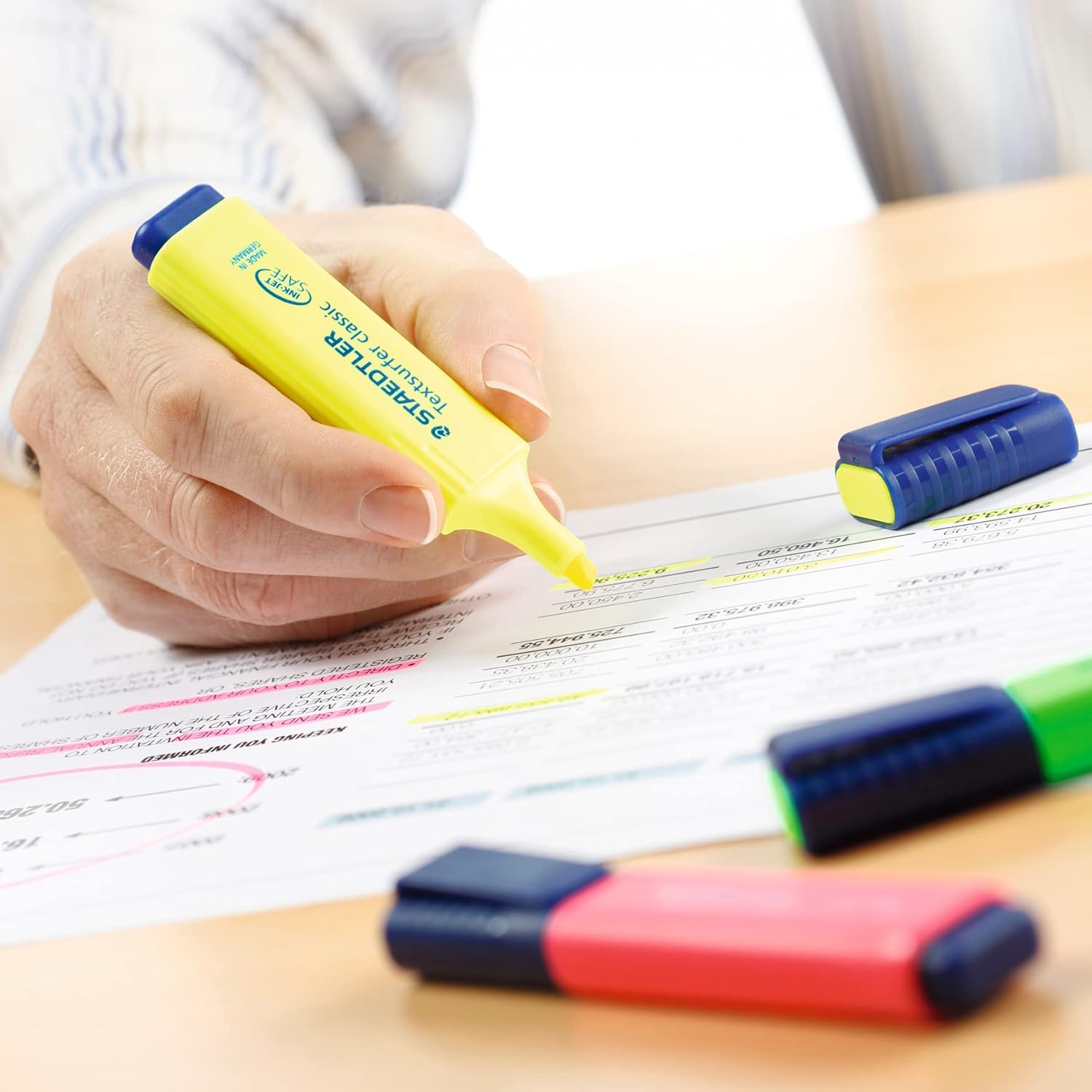 STAEDTLER 364 A BK4D Textsurfer Classic Highlighter Bonus Pack - Assorted Colours (Pack of 3+1